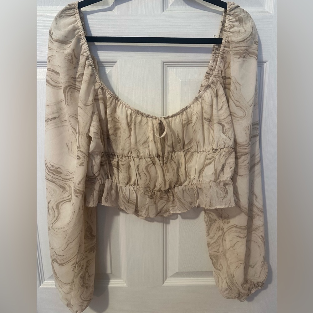 Angel Girl Cropped Babydoll Top
